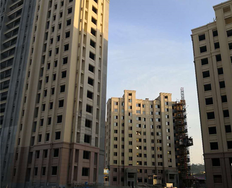 新昌文錦苑小區(qū)上層真石漆下層巖彩